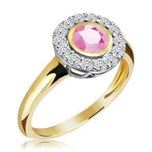 Pierścionek zaręczynowy z różowym szafirem 0.94 ct - WK-9-SZR - Pierścionki Pierścionek zaręczynowy z różowym szafirem 0.94 ct - WK-9-SZR - Pierścionki - miniaturka - grafika 1