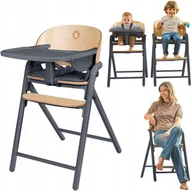 Krzesełka do karmienia - Krzesełko do karmienia drewniane 3w1 dla dzieci wielofuncyjne Lionelo Celia - miniaturka - grafika 1