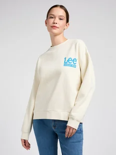 Damska bluza bez kaptura Lee 112351132 L Biała (5401019927251) - Bluzy damskie - miniaturka - grafika 1