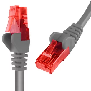 Kabel Lan Cat 6 U/utp AWG24 szary 5m - Patchcordy - miniaturka - grafika 1