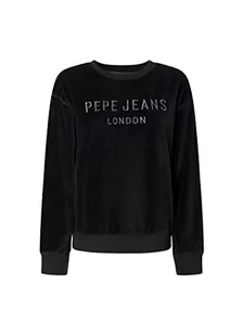 Pepe Jeans Bluza damska Cora, 999, czarna, 32 - Bluzy damskie - miniaturka - grafika 1
