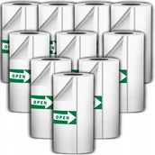 Akcesoria do pakowania - PAPIER TERMICZNY SAMOPRZYLEPNY DO DRUKARKI TERMICZNEJ DRUKUŚ 10 ROLEK BIAŁY - miniaturka - grafika 1