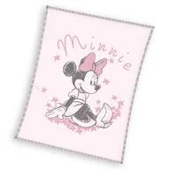 Koce - Koc flanelowy 70x100 Myszka Minnie (coral) - miniaturka - grafika 1
