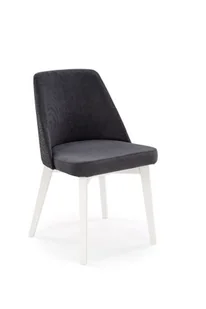 Flavio 1 krzesło tapicerowane tkanina do wyboru nogi białe - Krzesła - miniaturka - grafika 1