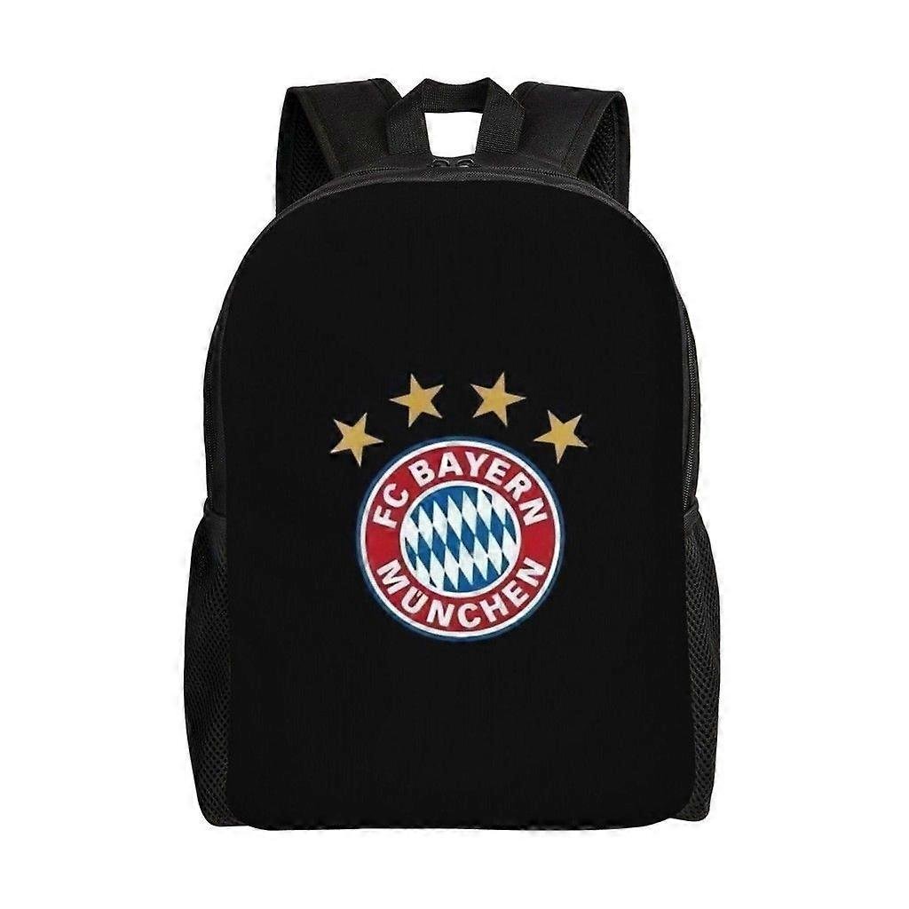 Bayern Monachium Wszechstronny plecak Zmywalny plecak szkolny w stylu casual Modna torba na komputer z tkaniny Oxford Unisex-hjka4500