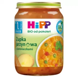 Hipp Junior Zupka jarzynowa z ziemniaczkami po 1. roku 250 g Bio - Dania dla dzieci - miniaturka - grafika 1