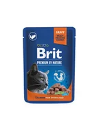 Mokra karma dla kotów - Brit cat kapsa STERILISED 100g/SALMON - miniaturka - grafika 1
