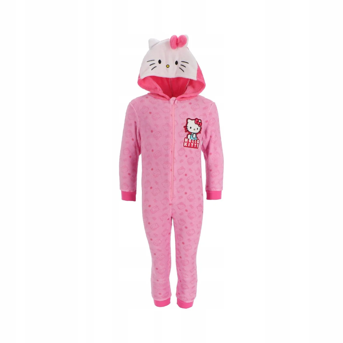 HELLO KITTY kombinezon pluszowa piżama onesie 7/8 lat 122 128