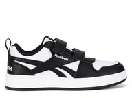 Buty dla dziewczynek - Buty dziecięce Reebok 100033496 ROYAL PRIME 2.0 TWO STRAP Białe - miniaturka - grafika 1