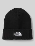 Czapki męskie - Czapka beanie z imitacji dzianiny z naszywką z logo model ‘Box’ - miniaturka - grafika 1