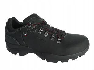 Wojas 9377-91 Buty Trekking czarne skóra 41 - Buty trekkingowe męskie - miniaturka - grafika 1
