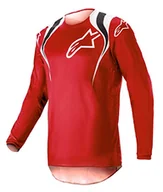 Odzież motocyklowa - Alpinestars Fluid Narin motocross Jersey (czerwony/biały, M) - miniaturka - grafika 1