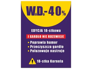 Etykiety personalizowane na butelkę WóDa-40 - 9 szt. - Gadżety na imprezę - miniaturka - grafika 1
