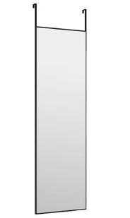 Czarne nowoczesne lustro wiszące na drzwi T6-M03 - Lustra Czarne nowoczesne lustro wiszące na drzwi T6-M03 - Lustra - miniaturka - grafika 1