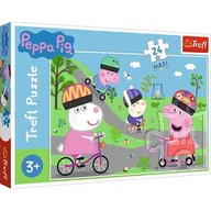 Puzzle - Trefl Puzzle 24 maxi Aktywny dzień Świnki Peppy - miniaturka - grafika 1