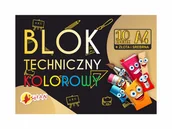 Podobrazia, bloki, papiery - Blok techniczny kolorowy 10 arkuszy złota + srebrna A4 - miniaturka - grafika 1