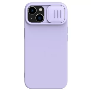 Nillkin CamShield Magnetic Silicone Case etui iPhone 14 Plus magnetyczny MagSafe pokrowiec z osłoną na aparat fioletowy - Etui i futerały do telefonów - miniaturka - grafika 2