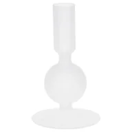 Świeczniki - Szklany świecznik na nóżce, 14 cm - miniaturka - grafika 1