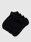 Skarpetki damskie - Krótkie skarpety z prążkowanymi ściągaczami w zestawie 4 szt. - miniaturka - grafika 1