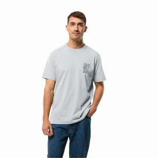 Męska koszulka Jack Wolfskin JACK TENT T M soft blue - M - Koszulki męskie - miniaturka - grafika 1