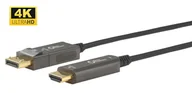 Złącza, przejściówki, adaptery - MicroConnect Premium Optic DP - kabel HDMI 10 m, DP 1.4 - Obsługa HDMI 2.0 4K 60Hz, 18 Gb/s, YUV 4:4: 4, EDID/HDCP2.2 - miniaturka - grafika 1