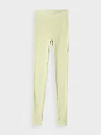 Spodnie sportowe damskie - Damskie legginsy basic 4F 4FRAW24TTIGF251 - zielone - miniaturka - grafika 1
