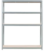 Szafy i regały magazynowe - Regał magazynowy wym. 180x160x60 cm, 4 półki, 250 kg - miniaturka - grafika 1