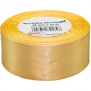 Wstążka satynowa 38mm/32m złota BREWIS - Dekoratorstwo - miniaturka - grafika 1