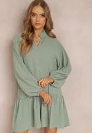 Sukienki - Miętowa Sukienka Oromeda - Renee - miniaturka - grafika 1