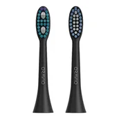 Końcówki do szczoteczek elektrycznych - ORAVIO Raven końcówka Daily Use + Sensitive Black - zestaw 2 końcówek do szczoteczki sonicznej ORAVIO Raven - miniaturka - grafika 1
