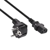 Kable - Kabel zasilający 3-pin do monitora Akyga AK-PC-08C IEC C13 – CEE 7/7 10m - miniaturka - grafika 1