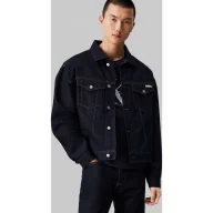 Kurtki męskie - CALVIN KLEIN JEANS Kurtka jeansowa | Relaxed fit - miniaturka - grafika 1
