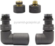 Zawory i kraniki - Varioterm Zawór regulacyjny Vision ze złączką PEX/CU - grafit alu-pex - PEX 16mm lewy VIR05L(PEX) - miniaturka - grafika 1