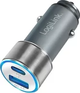 Ładowarki samochodowe - Ładowarka LogiLink LogiLink USB Kfz Ladeadapter 2Port 1xUSB-C PD,1xUSB-A QC,36W - miniaturka - grafika 1