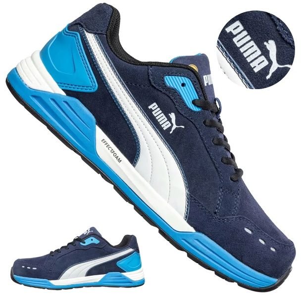 Buty robocze męskie lekkie sportowe Puma AIRTWIST BHP letnie niebieskie 43