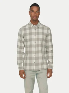 Only & Sons Koszula Gudmund 22007112 Beżowy Slim Fit - Koszule męskie - miniaturka - grafika 1