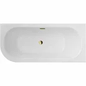 Wanny - Besco AVITA SLIM + wanna asymetryczna lewa/prawa / syfon w kolorze złotym #WAV-170-PPZ #WAV-170-PPZ - miniaturka - grafika 1