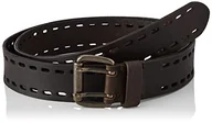Paski - Wrangler Męski podwójny pasek perforowany, brązowy, W85 / L00 - miniaturka - grafika 1