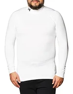 Koszulki męskie - Under Armour Męska warstwa bazowa UA CG Armour Comp Mock, męska warstwa bazowa z dekoltem polo, termiczna koszulka z długim rękawem do zimowego biegania i jazdy na nartach z technologią Anti-Odour - miniaturka - grafika 1