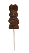 Gumy do żucia, lizaki, dropsy - Lizak Zając z czekolady mlecznej Wawel 19g - miniaturka - grafika 1