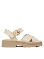 Sandały damskie - Clarks Sandały Orinoco3 Cross 26186092 Écru - miniaturka - grafika 1