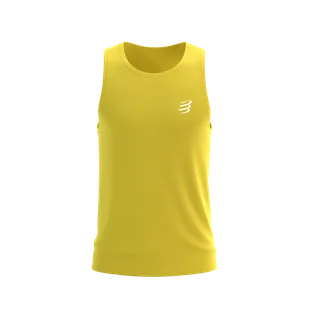 COMPRESSPORT Koszulka biegowa PERFORMANCE SINGLET maize - Koszulki sportowe męskie - miniaturka - grafika 1