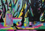 Obrazy i zdjęcia - Obraz do salonu ciemna martwa natura - miniaturka - grafika 1