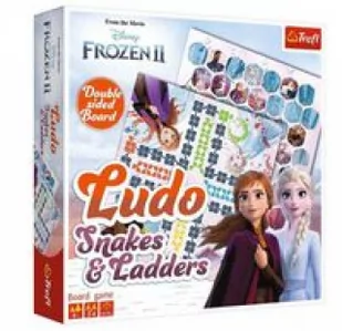 Trefl Chińczyk Węże Drabiny Ludo Frozen II 2 01756 - Zabawki zręcznościowe - miniaturka - grafika 3