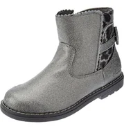 Buty dla dziewczynek - Buty dziecięce Chicco botki zasuwane srebrne-23 - miniaturka - grafika 1