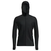 Bluzy męskie - Bluza męska Icebreaker Merino 260 Quantum IV LS Zip Hoodie Black XXL - miniaturka - grafika 1