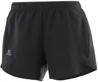 Spodnie sportowe damskie - Salomon Spodenki Agile Short W Black C14706 - miniaturka - grafika 1