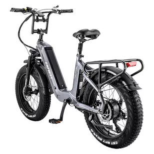 FAFREES F20 Master E-bike 20*4.0 inch Air Tire 500W Rear Drive 25km/h Max Speed 48V 22.5Ah Battery 140-160km Range -Grey - Rowery - miniaturka - grafika 6