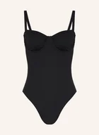 Stroje kąpielowe - Seafolly Kostium Kąpielowy Z Ramiączkami S.Collective schwarz - SEAFOLLY - miniaturka - grafika 1