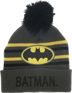 Czapka zimowa Batman z daszkiem - fajna czapka dla dzieci w rozmiarze onesize, szara - Czapki dla dzieci - miniaturka - grafika 1
